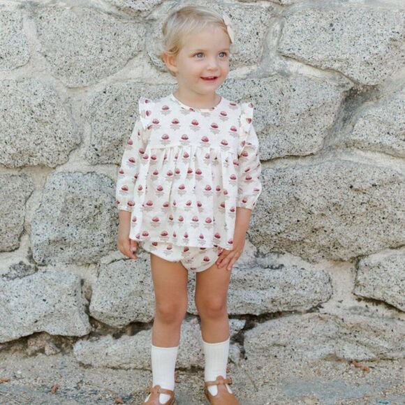 NWT! Rylee + Cru Dried Floral Long Sleeve Piper Set Size 2-3Y - Picture 1 of 9